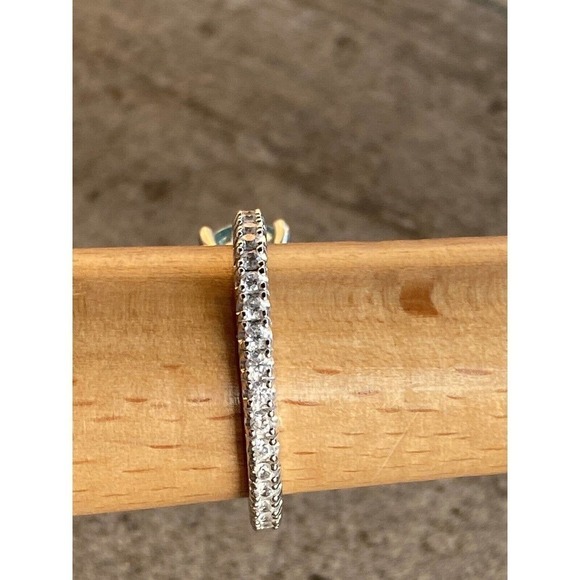 925 BBJ Ring Sterling Silver Aqua Blue Tourmaline & CZs Size 9 4.55g - Picture 11 of 12